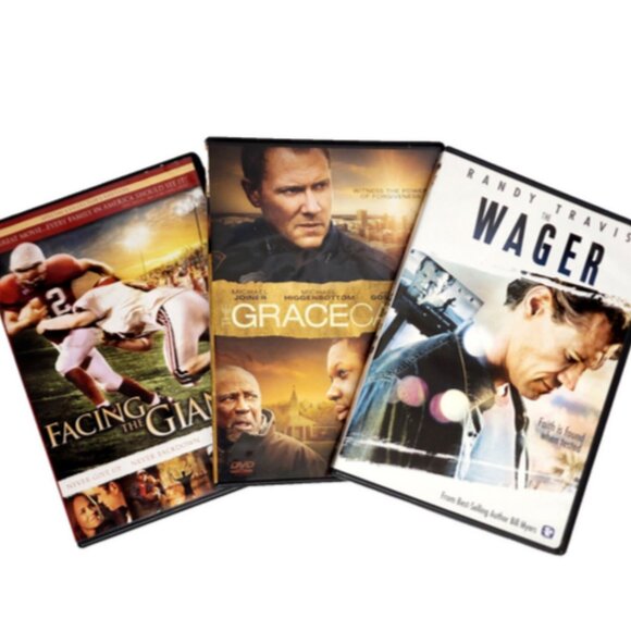 Facing the Giants, Grace Card & The Wager 3 DVD Bundle - Picture 2 of 5